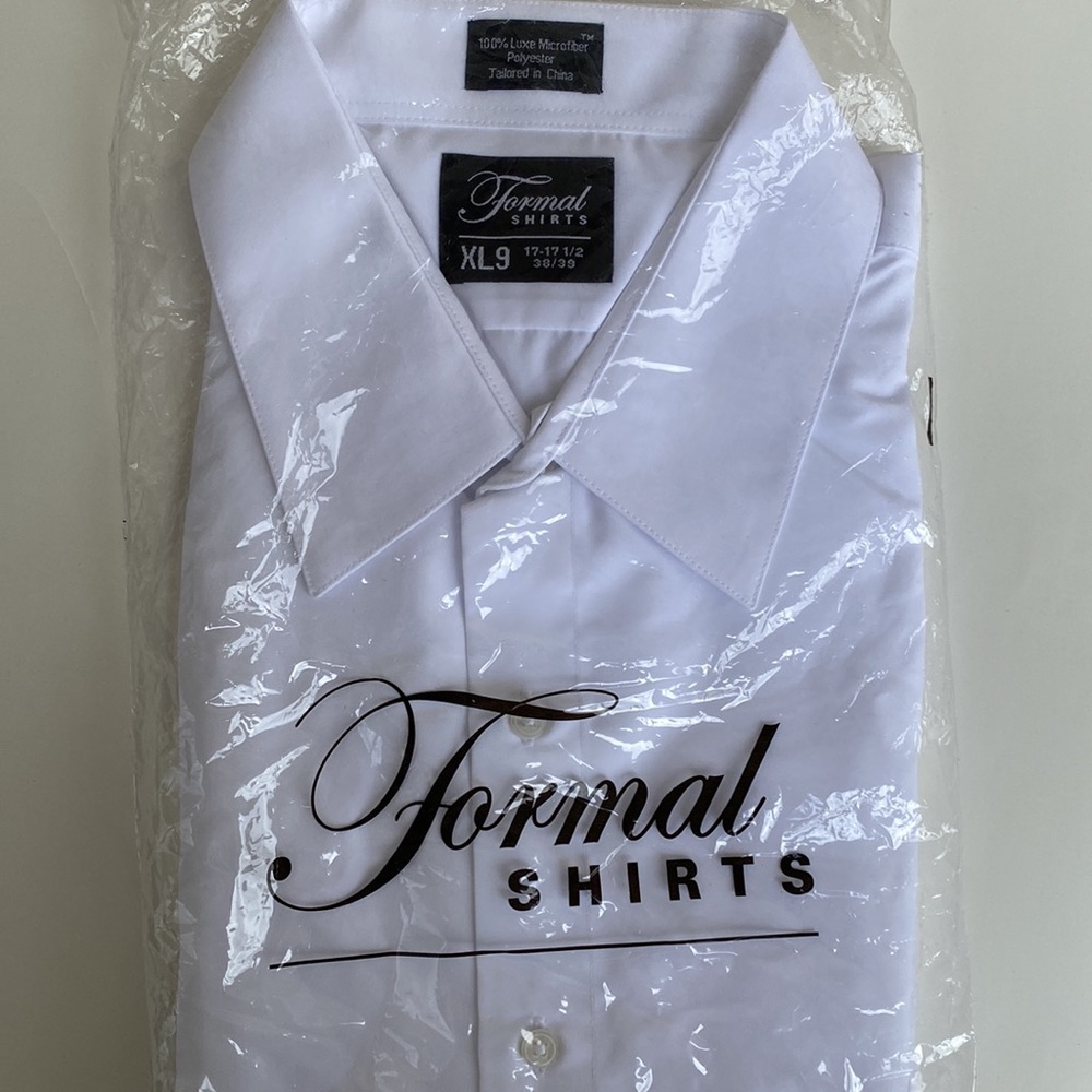 Brand new XL-9 Formal shirts white tuxedo shirt